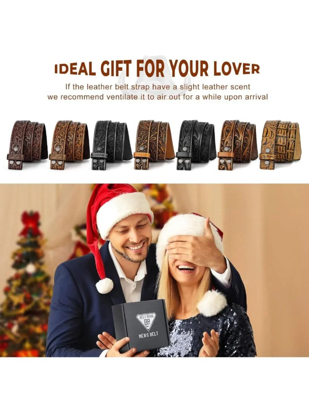 Stylish Western Leather Belt for Men & Women - Perfect Cowgirl Cowboy Gift